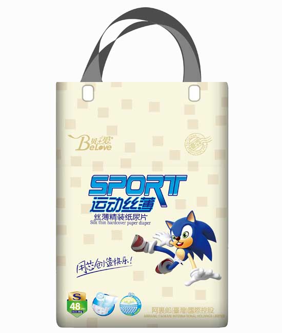貝+愛運(yùn)動絲薄紙尿片S-48片