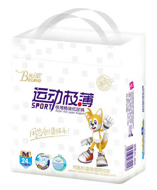 貝+愛運(yùn)動絲薄紙尿褲M-24片