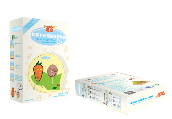 蓓寵胡蘿卜雞蛋核桃顆粒面