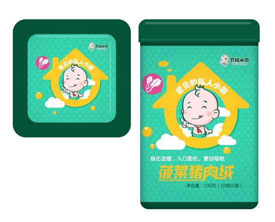 貝比小廚菠菜豬肉絨