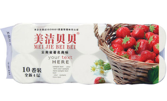 美潔貝貝4層草莓無(wú)心10卷1700g