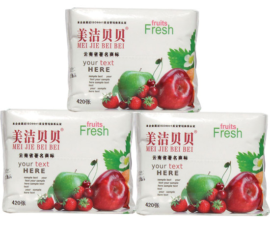 美潔貝貝水果(135mm)420張抽紙