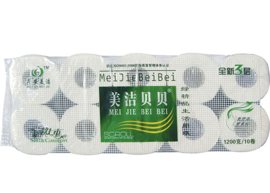 美潔貝貝綠精品有芯10卷有內(nèi)膜