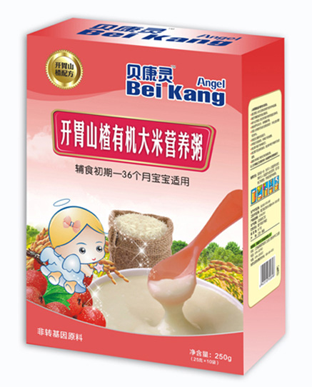 貝康靈開胃山楂有機(jī)大米營養(yǎng)粥(盒裝)