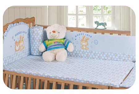 嬰兒坊嬰幼兒床圍用品藍色
