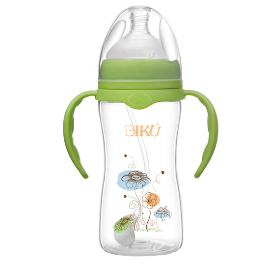 比酷熊嬰幼兒PP奶瓶綠色