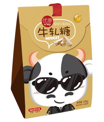 優(yōu)麥牛軋?zhí)?in1混合裝牛奶巧克力味