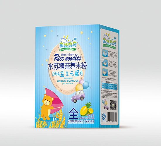 金頂貝貝DHA益生元配方水蘇糖營(yíng)養(yǎng)米粉盒裝