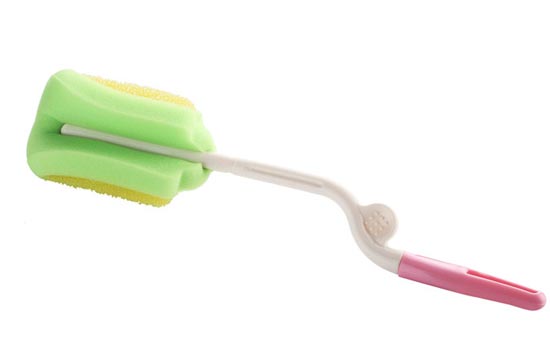 喜哇哇旋轉型海綿奶瓶刷