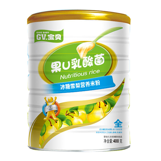 GV寶貝果U乳酸菌冰糖雪梨營(yíng)養(yǎng)米粉