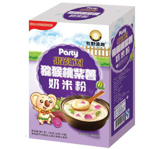 牧野漁趣獼猴桃紫薯奶米粉盒裝