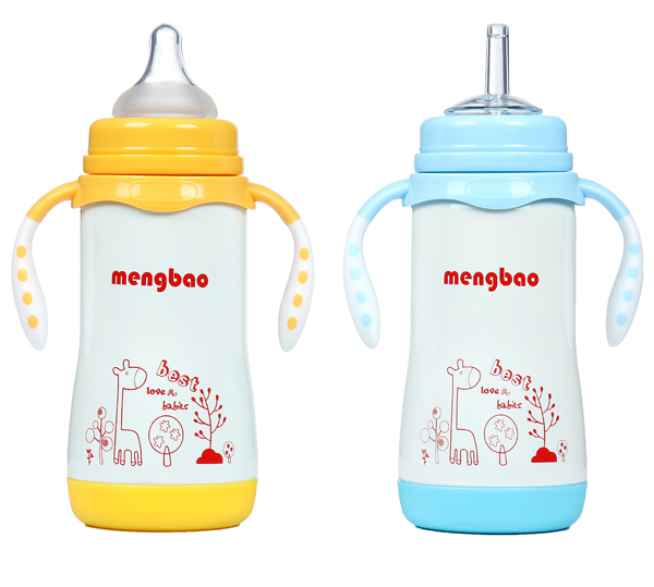盟寶新款保溫奶瓶