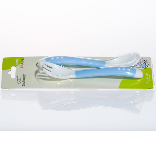 小孩國(guó)嬰兒叉勺組合藍(lán)色