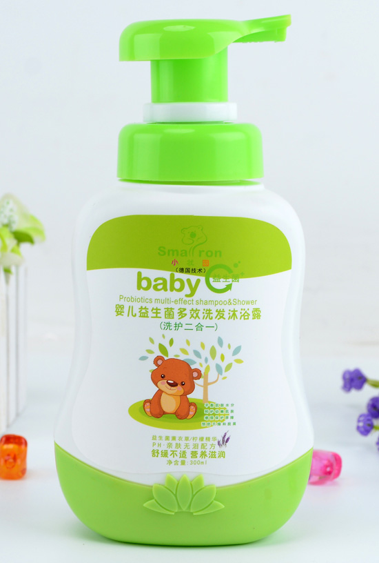 小狀園嬰兒益生菌多效洗發(fā)沐浴露