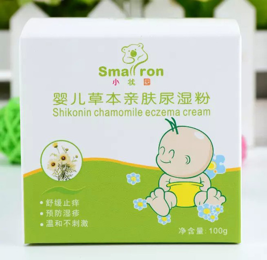 小狀園草本親膚爽身粉