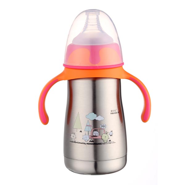 優(yōu)嘻噯炫彩保溫奶瓶200ML紅色