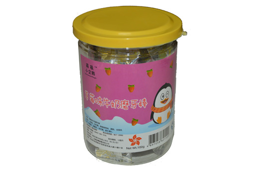 南極小企鵝草莓味磨牙棒100g