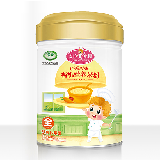 麥拉小廚-有機米粉罐裝-蘋果胡蘿卜