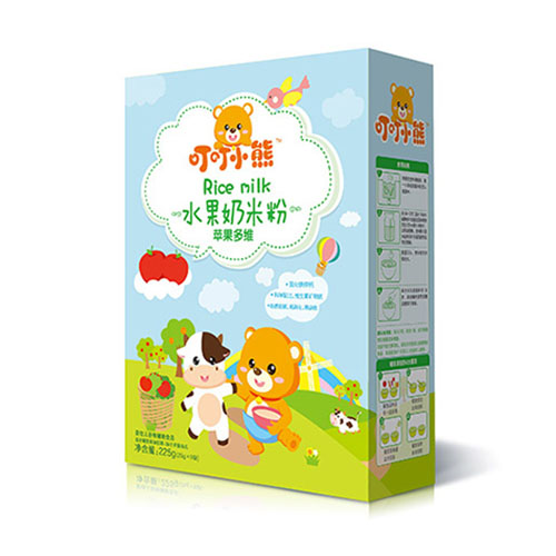 叮叮小熊水果奶米粉盒裝-蘋(píng)果多維