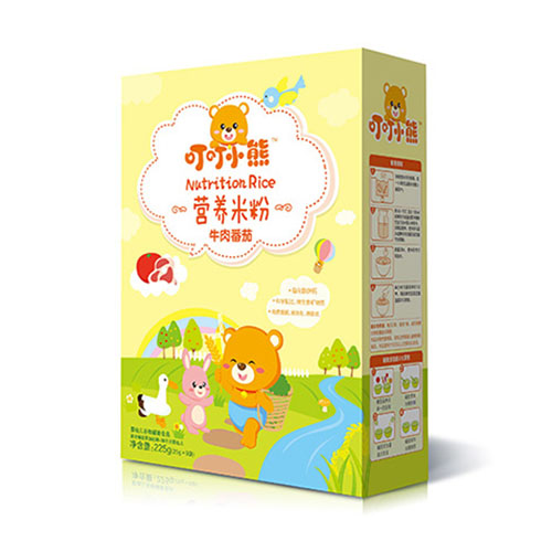 叮叮小熊營養(yǎng)米粉盒裝-牛肉番茄