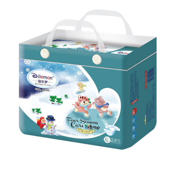 迪樂夢(mèng)纖柔舒爽嬰兒紙尿褲中包XL24