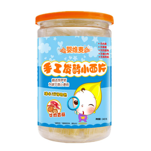 嬰維麥手工發(fā)酵小面片牛肉香菇