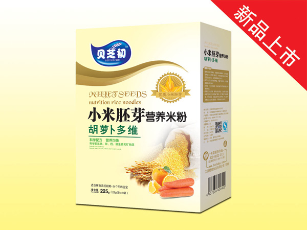 貝芝初胡蘿卜多維-小米胚芽營(yíng)養(yǎng)米粉盒裝