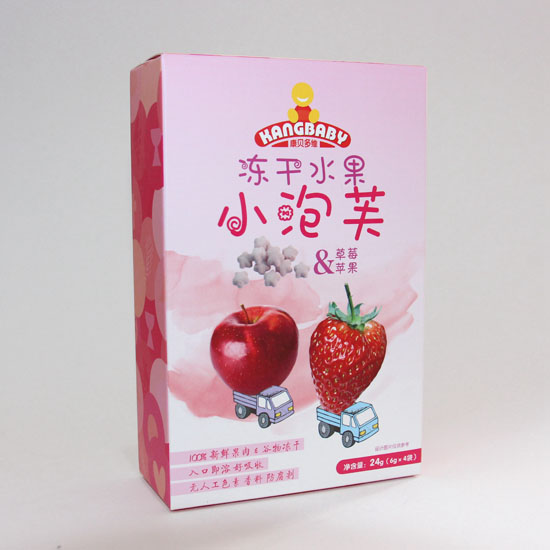 康貝多維蘋果草莓味凍干小泡芙