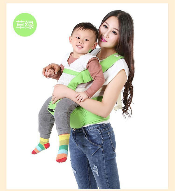 萌娃兔多功能背帶草綠色