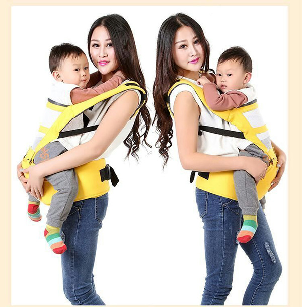 萌娃兔嬰幼兒背帶草黃色