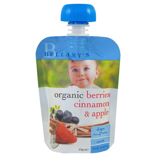 貝拉米有機(jī)漿果肉桂蘋果泥