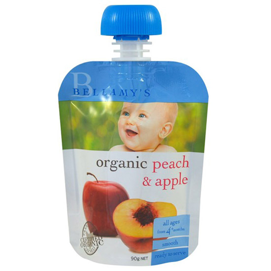 貝拉米有機(jī)蜜桃蘋果泥