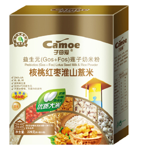 子母愛嬰幼核桃紅棗淮山薏米奶米粉盒裝