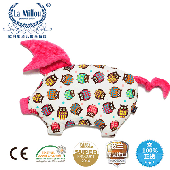 拉米洛華麗貓頭鷹小豬枕桃氣小甜心
