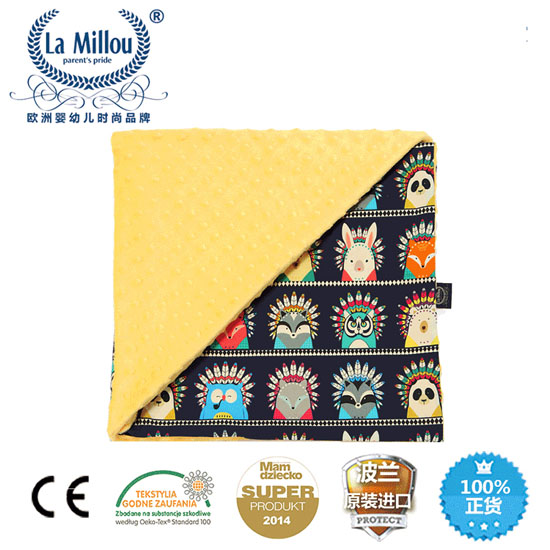 拉米洛巧柔豆豆毯印第安拉米洛標準款清恬芒果黃