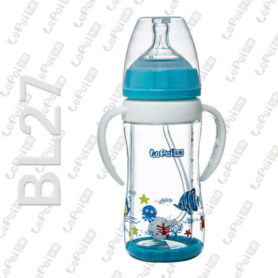 樂陪玻璃奶瓶天藍(lán)