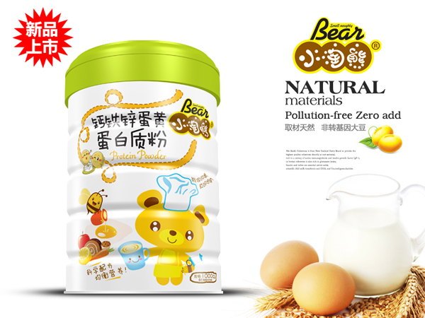 小淘熊鈣鐵鋅蛋黃蛋白質(zhì)粉