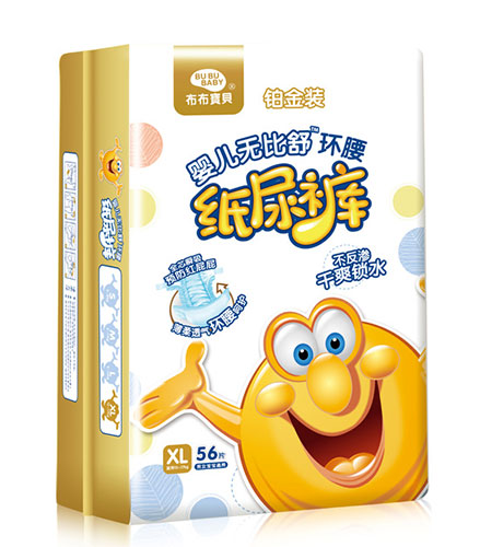 布布寶貝鉑金裝嬰兒環(huán)腰紙尿褲XL豎向