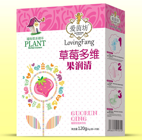 愛(ài)茵坊草莓多維果潤(rùn)清盒裝