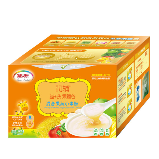 旭貝樂初輔混合果蔬小米粉
