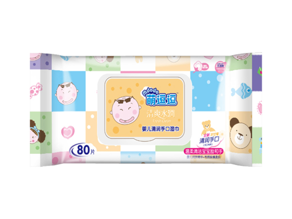萌逗逗嬰兒清潤(rùn)手口濕巾