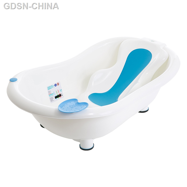 青蛙嘟迪測溫包膠躺板浴盆藍(lán)白