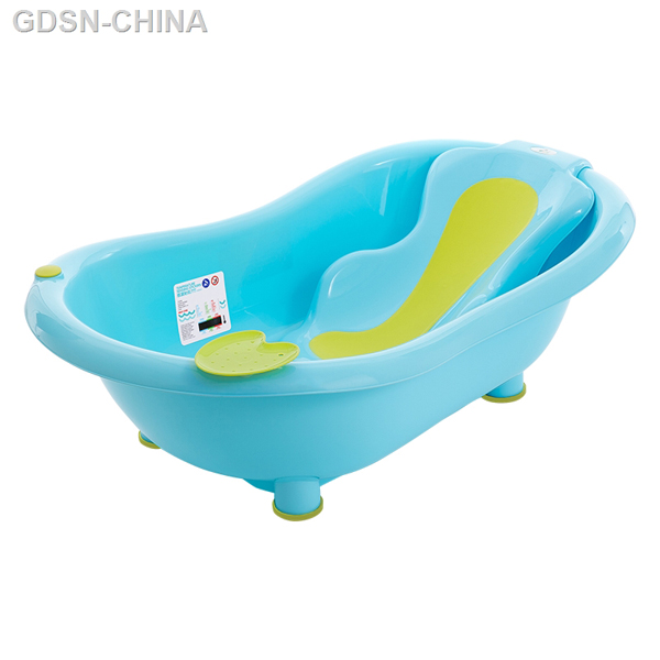 青蛙嘟迪測溫包膠躺板浴盆藍(lán)綠