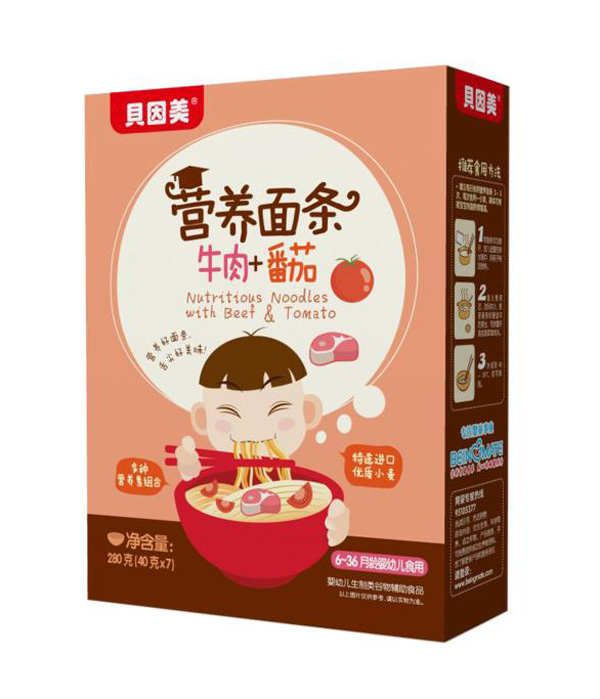 貝因美營(yíng)養(yǎng)面條-牛肉+番茄