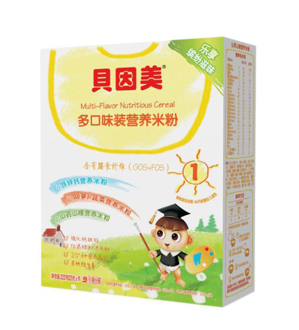 貝因美多口味裝營養(yǎng)米粉盒裝