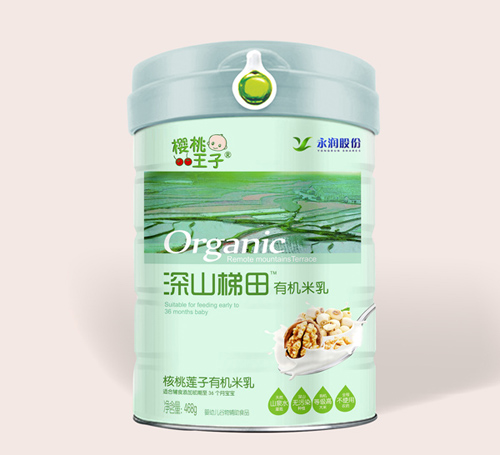 櫻桃王子深山梯田核桃蓮子有機米乳