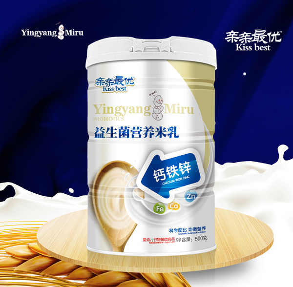 親親最優(yōu)益生菌營(yíng)養(yǎng)米乳-鈣鐵鋅