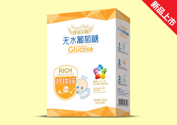 金諾貝嬰鈣鐵鋅無(wú)水葡萄糖盒裝