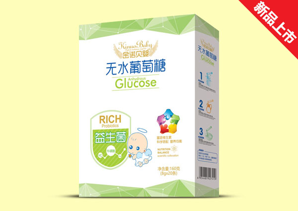 金諾貝嬰益生菌無(wú)水葡萄糖盒裝