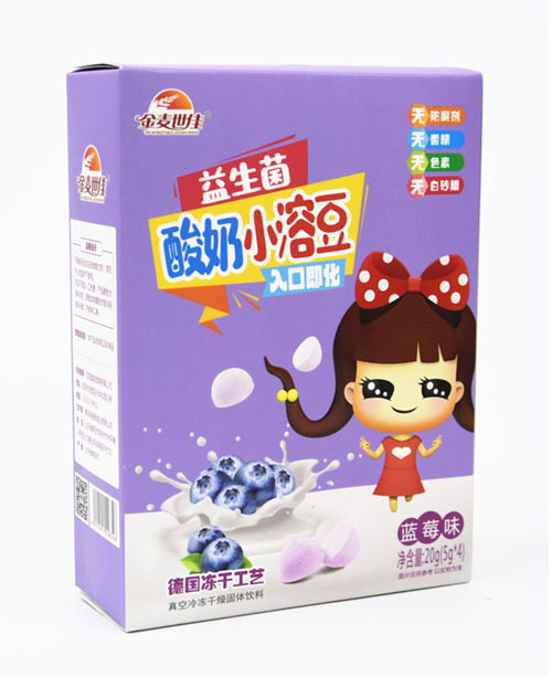 金麥世佳酸奶小溶豆藍莓味